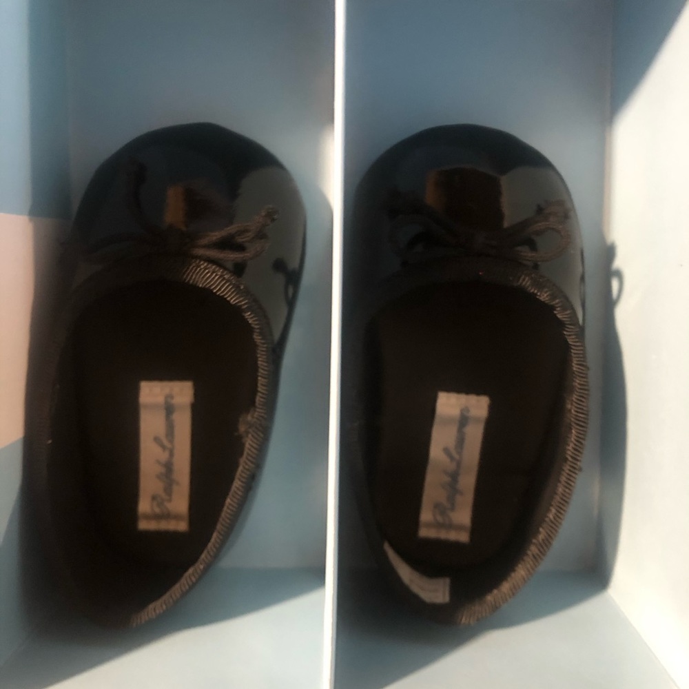 🎉SOLD🎉 Ralph Lauren - Infant - Allie Faux-Leather Flat